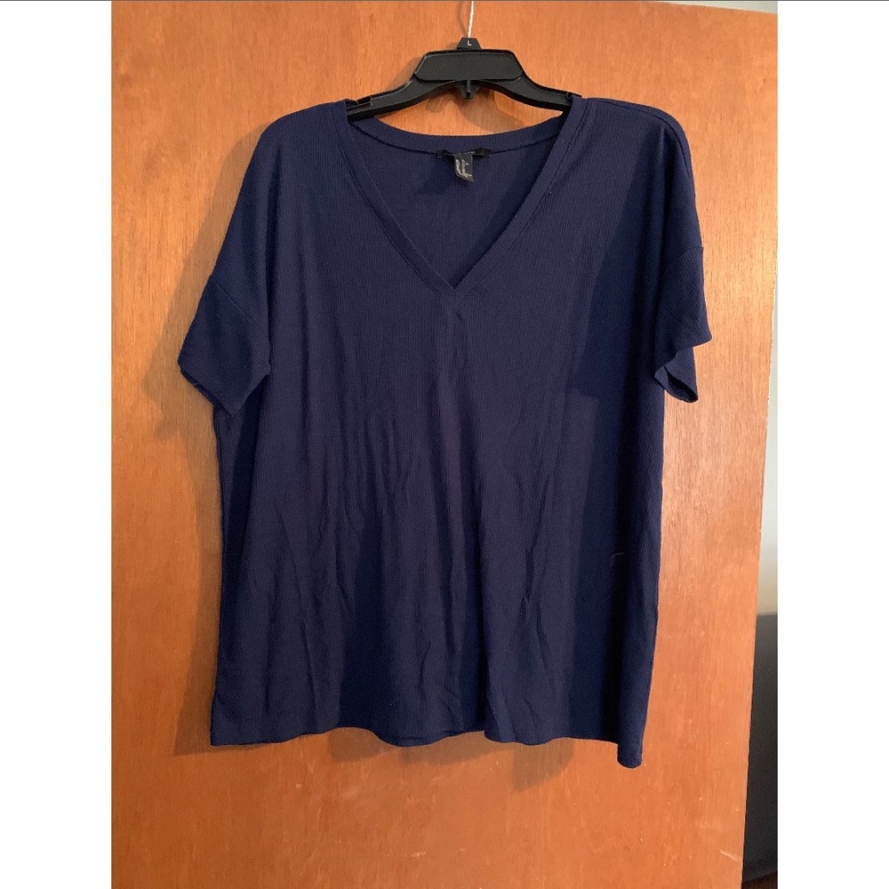 Forever 21 size XL ribbed short sleeve boxy top